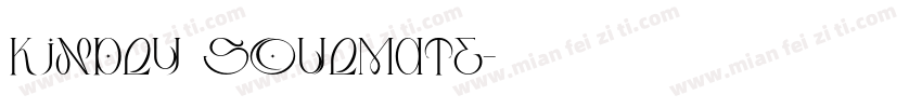 Kindly Soulmate字体转换